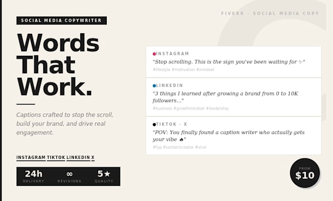 Write engaging social media captions for your business by Salimennadi ...
