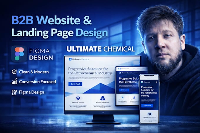 design a b2b website or landing page