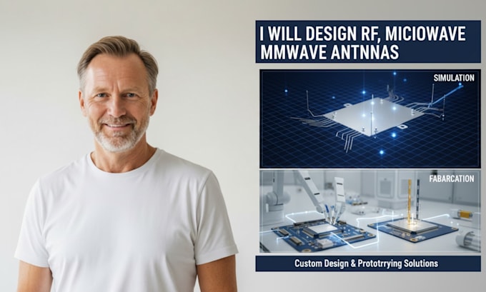 design rf, microwave,mmwavee antennas with simulation and fabrication