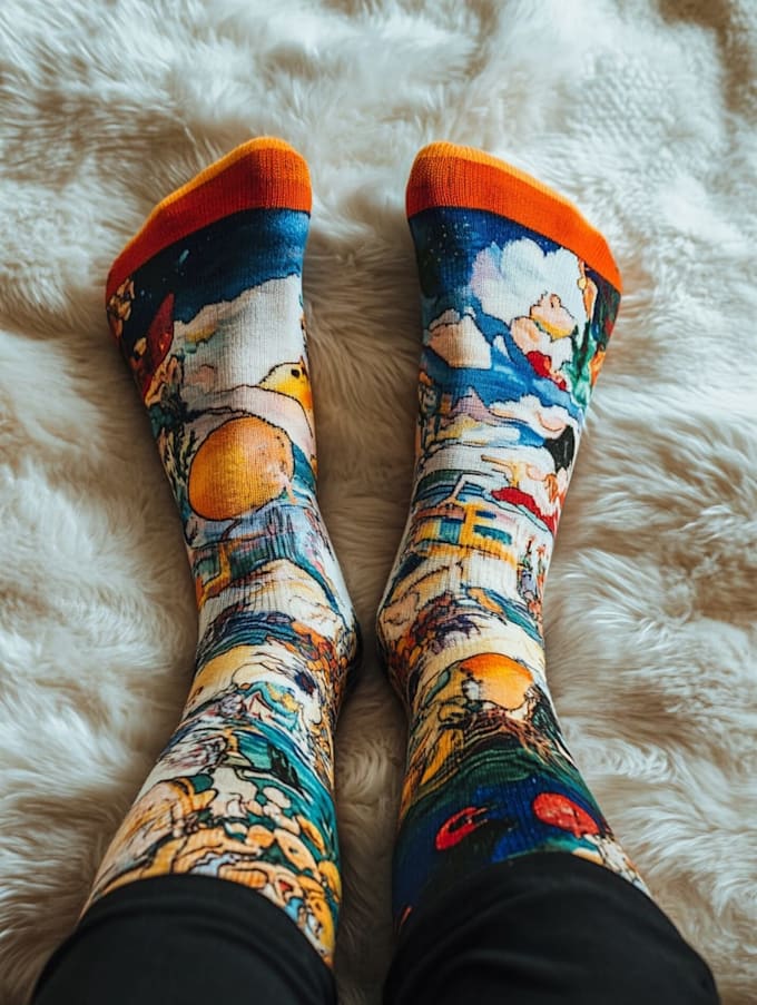 unique socks design and custom socks design
