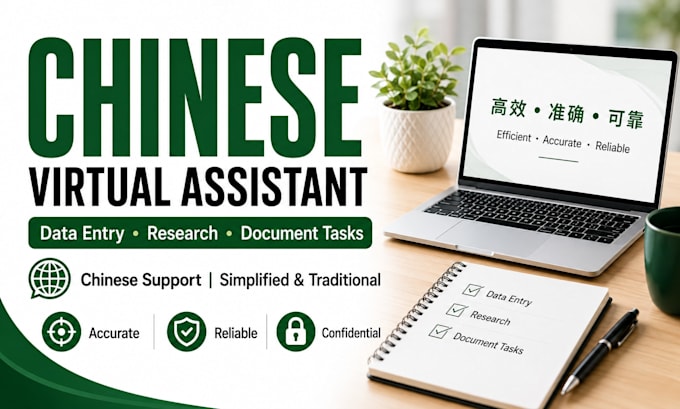 be your dependable chinese virtual assistant