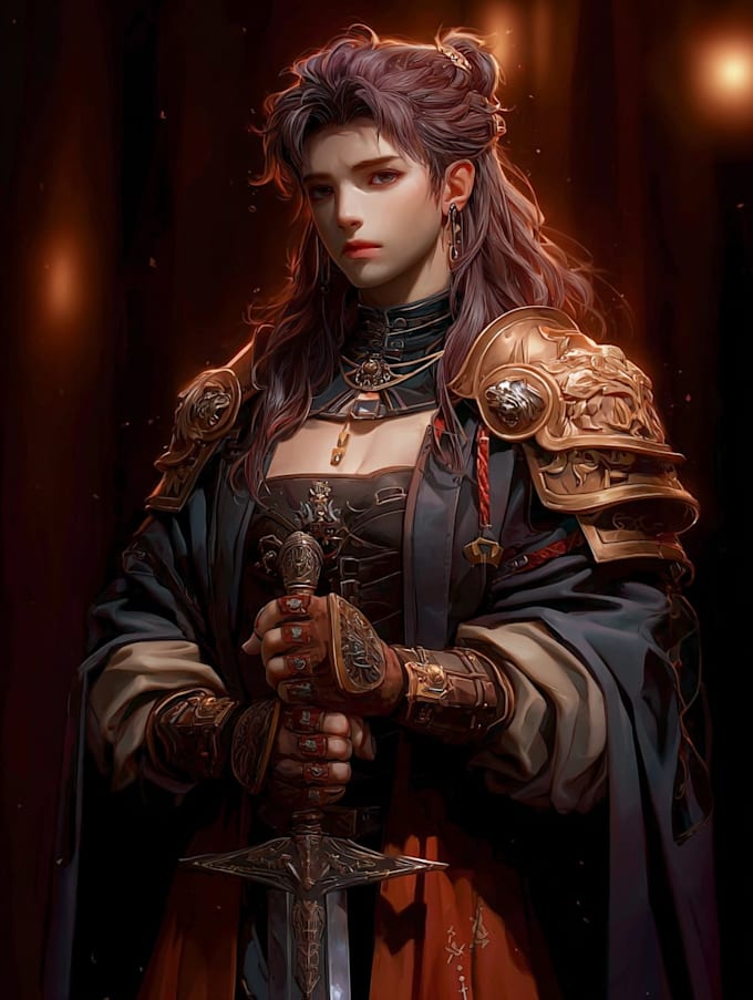 illustrate your dnd character, fantasy oc, or rpg hero