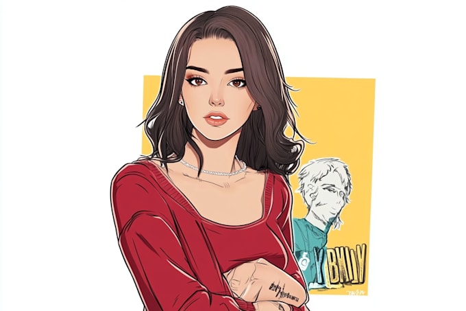 draw professional custom character