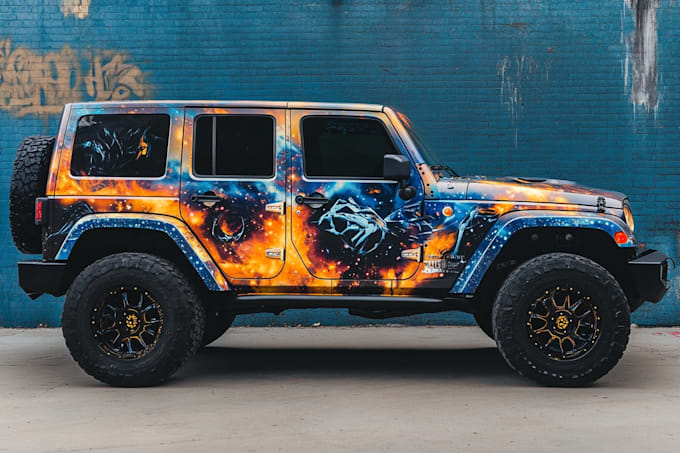 create professional car wrap , vehicle wrap