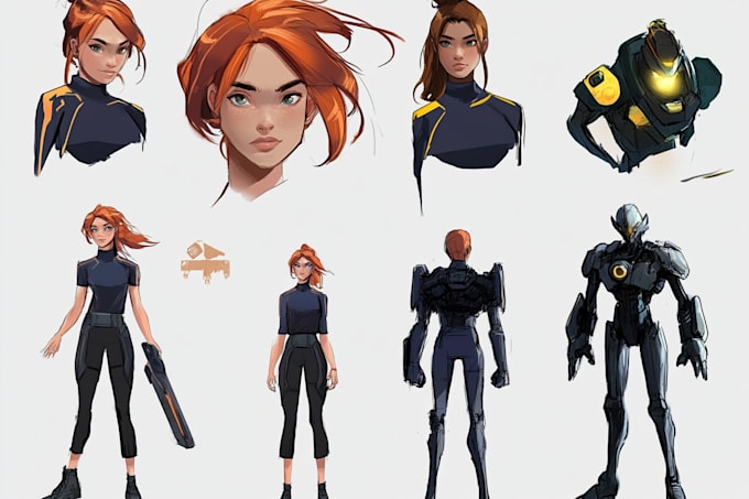 draw premium professional custom character art