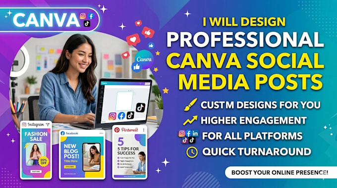 design eye catching social media posts in canva