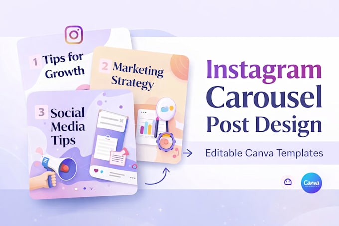 design instagram carousel posts in canva