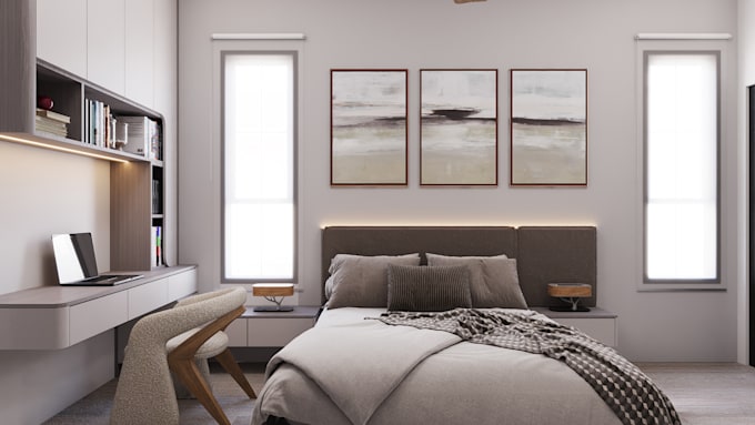 create professional interior and commercial 3d rendering