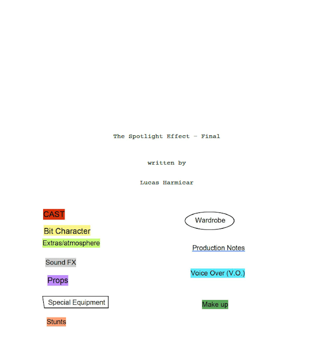 edit and breakdown your screenplay professionally