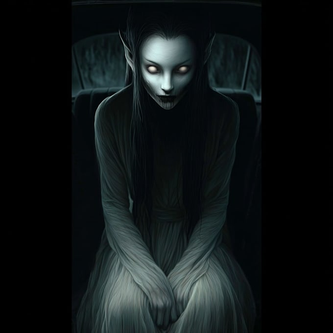 create dark art, horror or skull artworks illustration