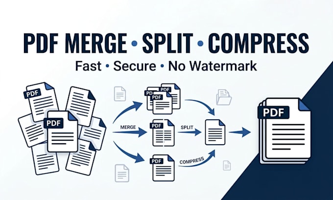 merge, split and compress PDF files professionally