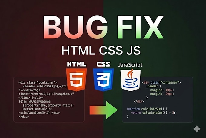 fix HTML CSS and javascript bugs and improve layout