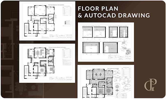 create architectural floor plans and cad drawing