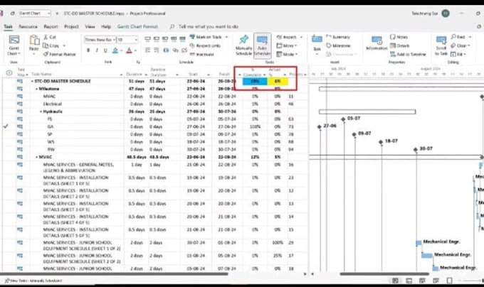 create microsoft excel project schedule gantt chart timeline