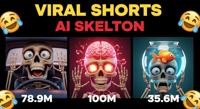 create ai skeleton shorts like dr data for youtube shorts