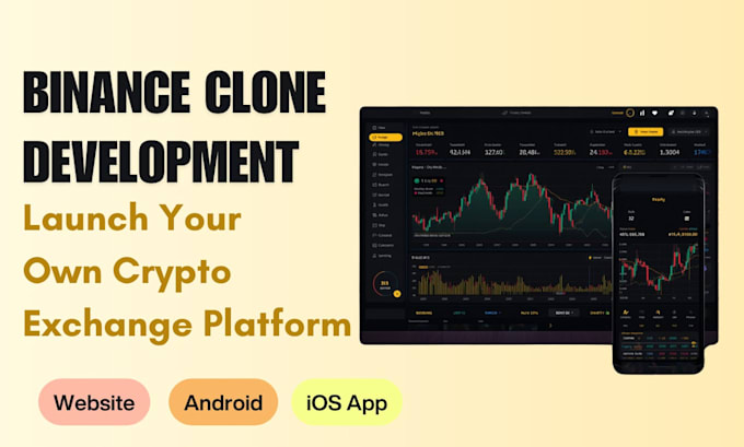 build a binance clone crypto exchange website and mobile app