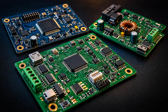embedded systems firmware and pcb design for iot using esp32, nrf9160, and linux
