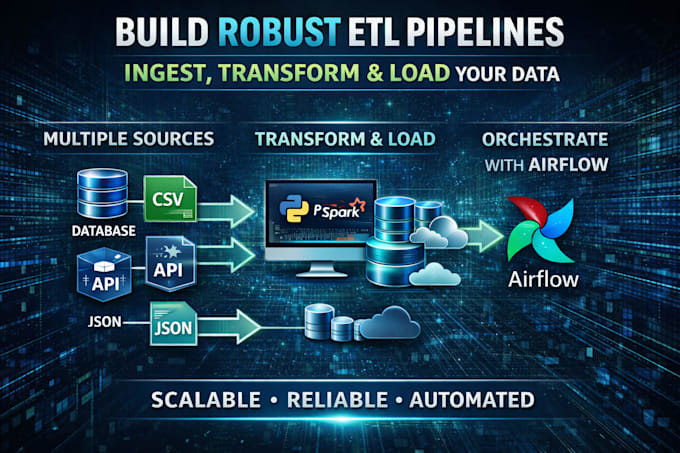 design and develop end to end etl data pipelines