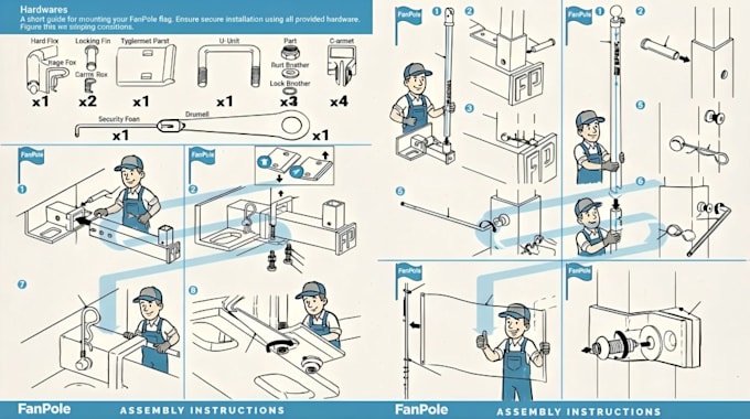 design product manual, user guide, instruction manual and assembly guide