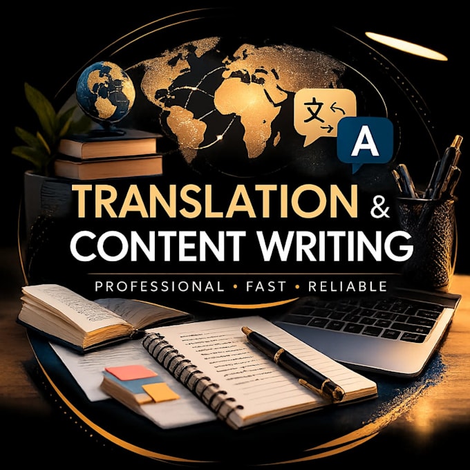 translate, writing and create professional texts