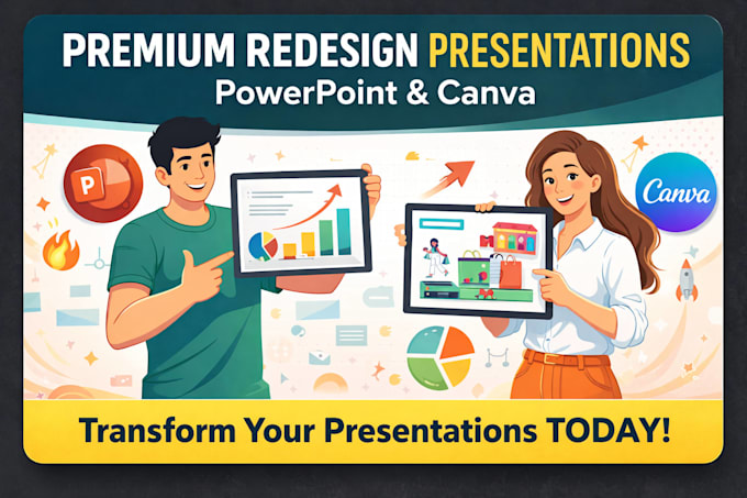 redesign your powerpoint or canva presentation slides