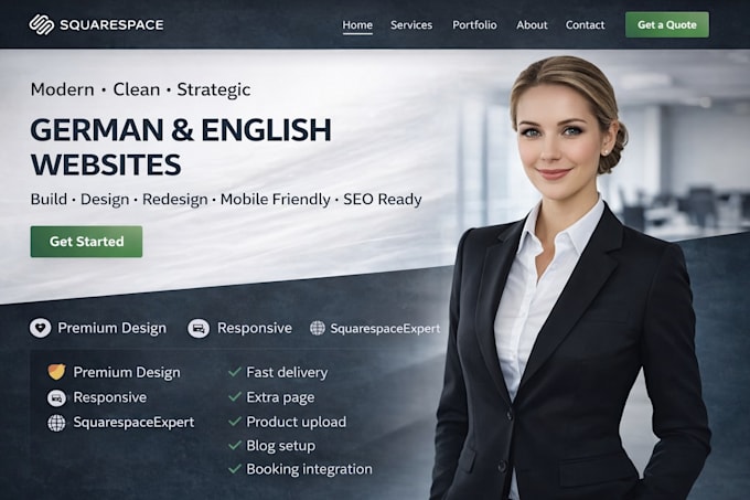 build, design or redesign custom squarespace website development on squarespace