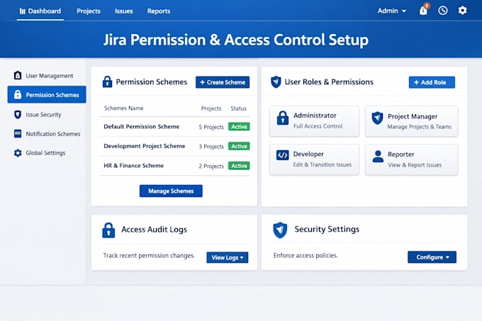 audit and secure jira permission schemes and user access control