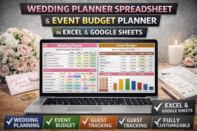 do wedding planner spreadsheet event budget planner in excel or google sheets