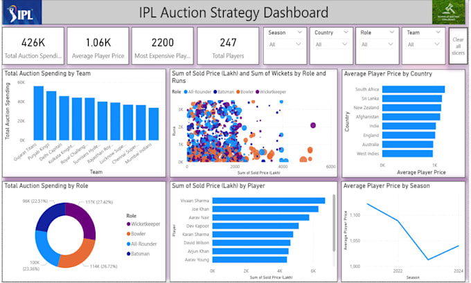 create power bi dashboards and clean excel data