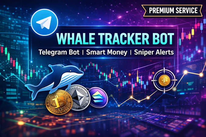 build a crypto whale tracker bot, telegram bot, smart money and sniper bot