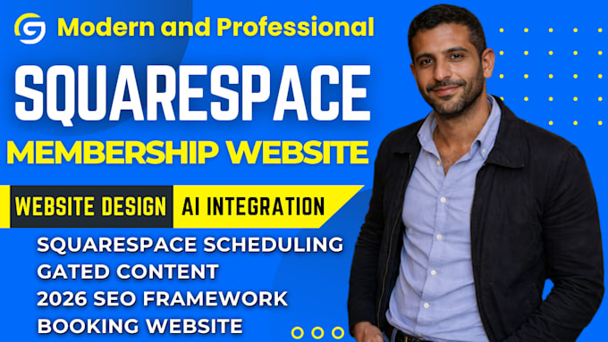 build a professional squarespace membership and booking website