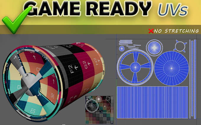 do clean uv unwrap for your 3d game assets