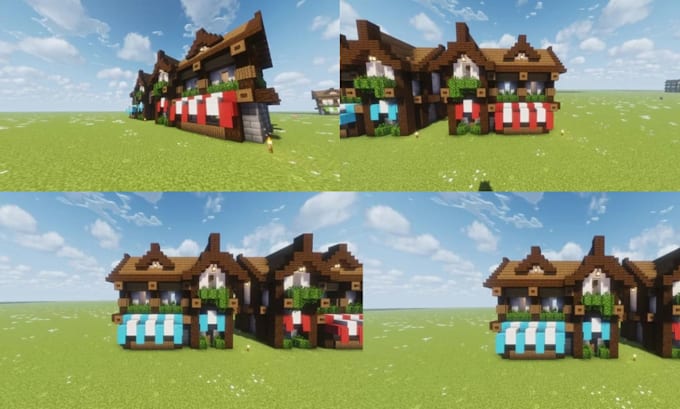 build custom minecraft city map survival lobby spawn for bedrock java as builder