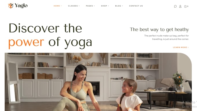 build wix yoga instructors membership website workout program website gymnatics