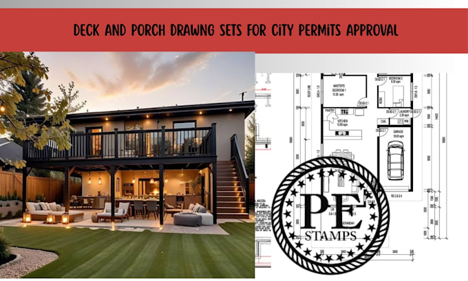Do professional deck and porch design package with drawings for permit ...