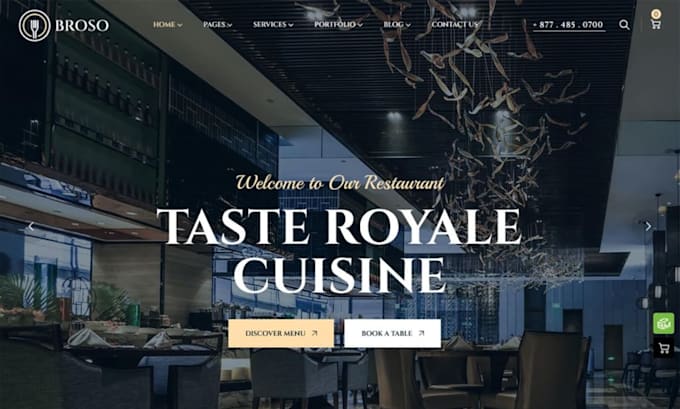 design restaurant or catering website with online ordering in wordpress