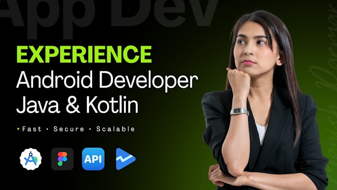 develop a custom android app in kotlin or java