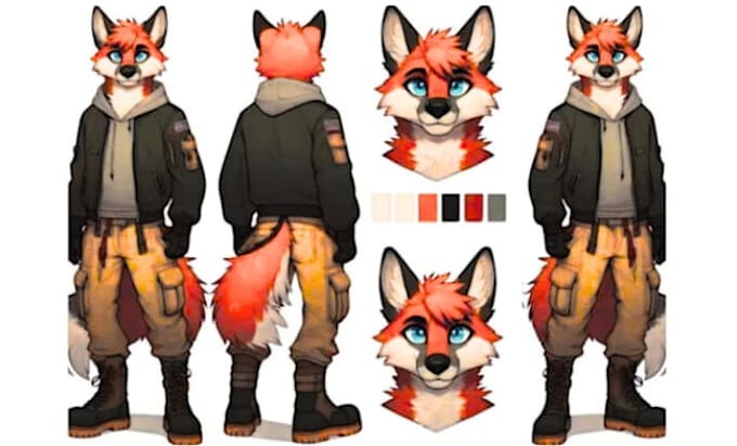 fursona ref sheet furry reference sheet anthro ref sheet furry ref sheet