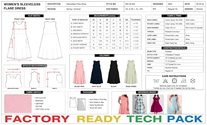 design dress sewing pattern women clothing tech pack and fashion design