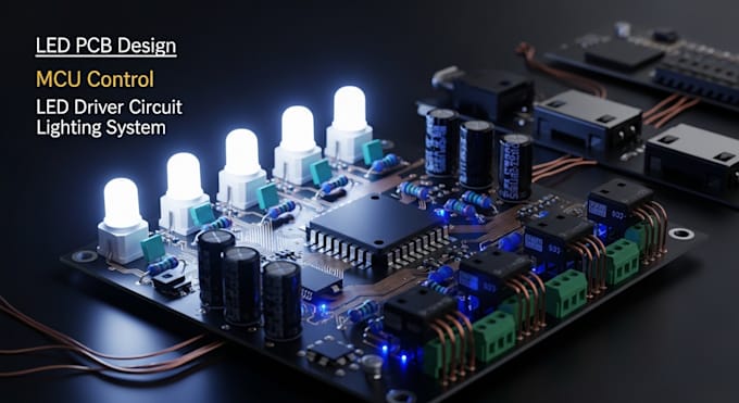 do led pcb board, mcu control, led circuit and led module for lighting system