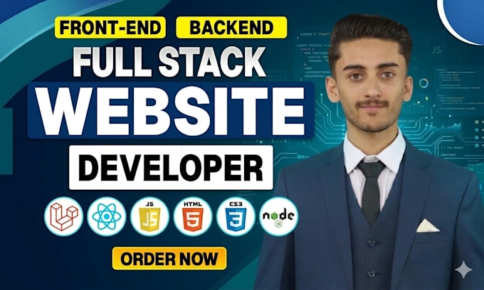 build rebuild website and web app as full stack front end and backend developer