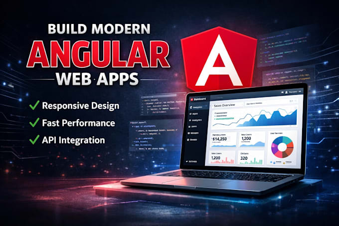 create or fix angular web app, angular frontend developer