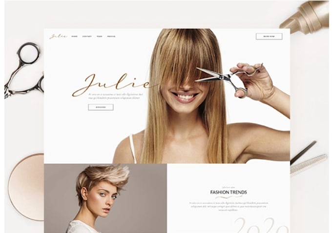 create hairdresser business website