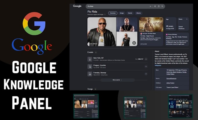 create a approve verified google knowledge panel for personal, company and brand