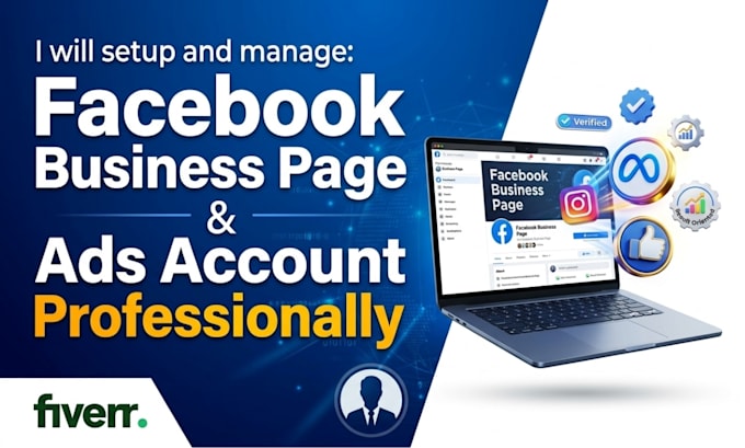 setup facebook business page, bm, and ads account