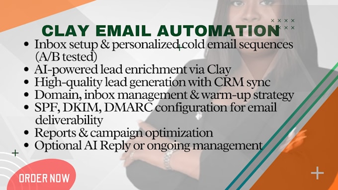 create b2b lead generation and cold email automation using clay