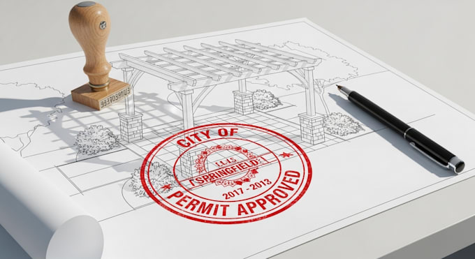 Create 2d city permit drawings for house plans gazebo pergola fence ...