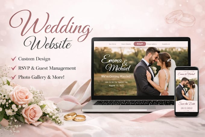 create modern wedding invitation website,wedding website,wedding invitation