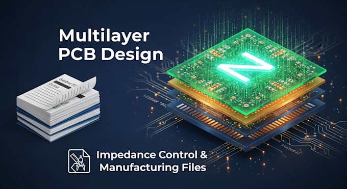 design multilayer pcb with impedance control and manufacturing files