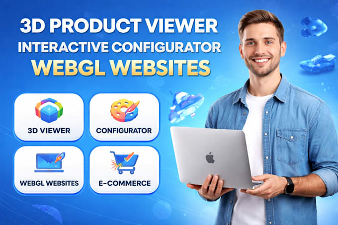 create 3d product viewer, interactive configurator, webgl website with threejs